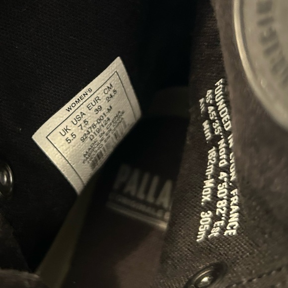 Palladium Black Ankle Tie Up Boots - Picture 8 of 10